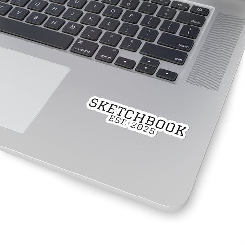 Sketchbook Est. 2025 Sticker — Minimal Streetwear Logo Decal