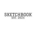Sketchbook Est. 2025 Sticker — Minimal Streetwear Logo Decal